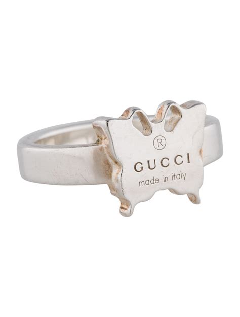 gucci watch with color rings|gucci sterling silver butterfly ring.